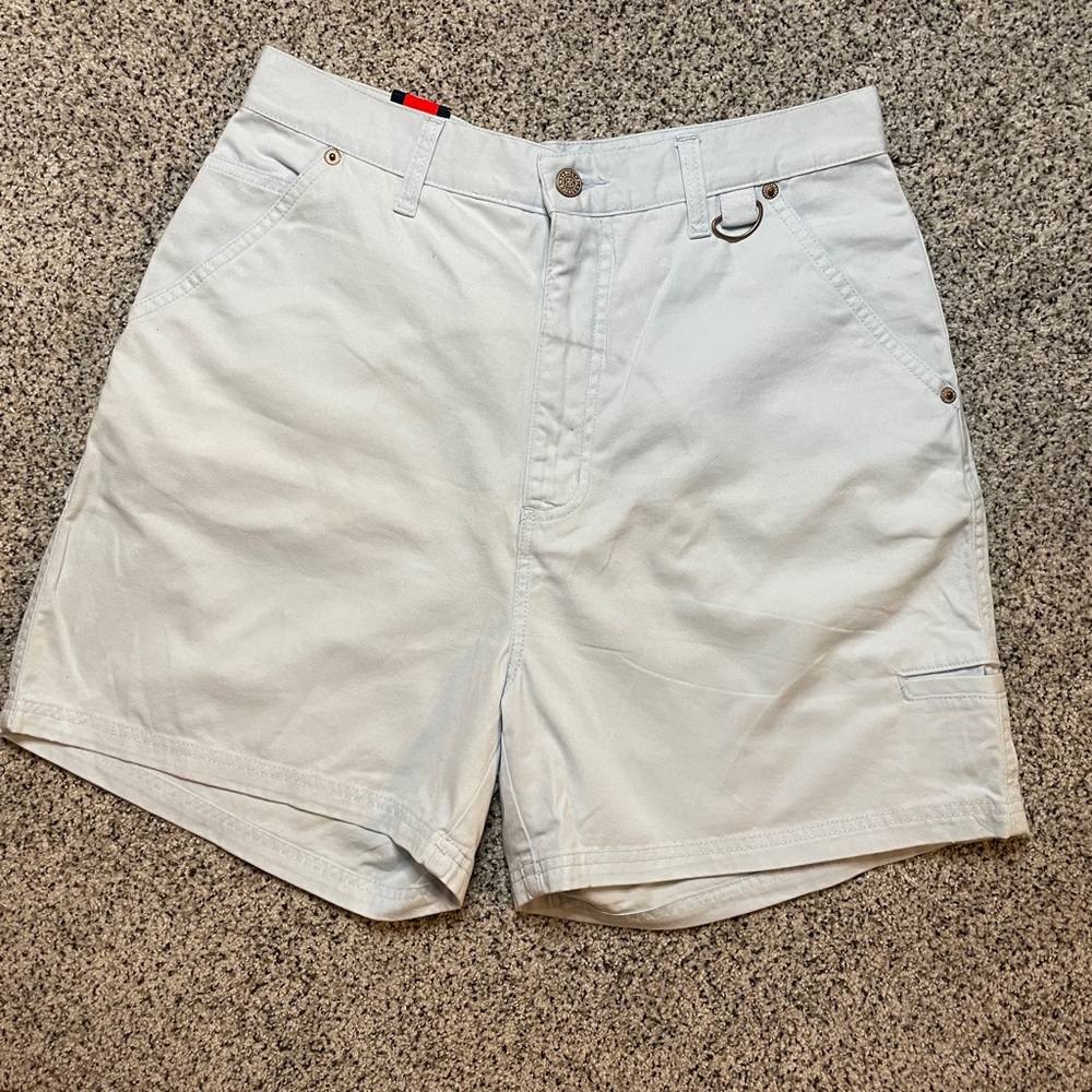 Bill Blass Classic Fit Cargo Shorts Women’s Light Blue Size 10